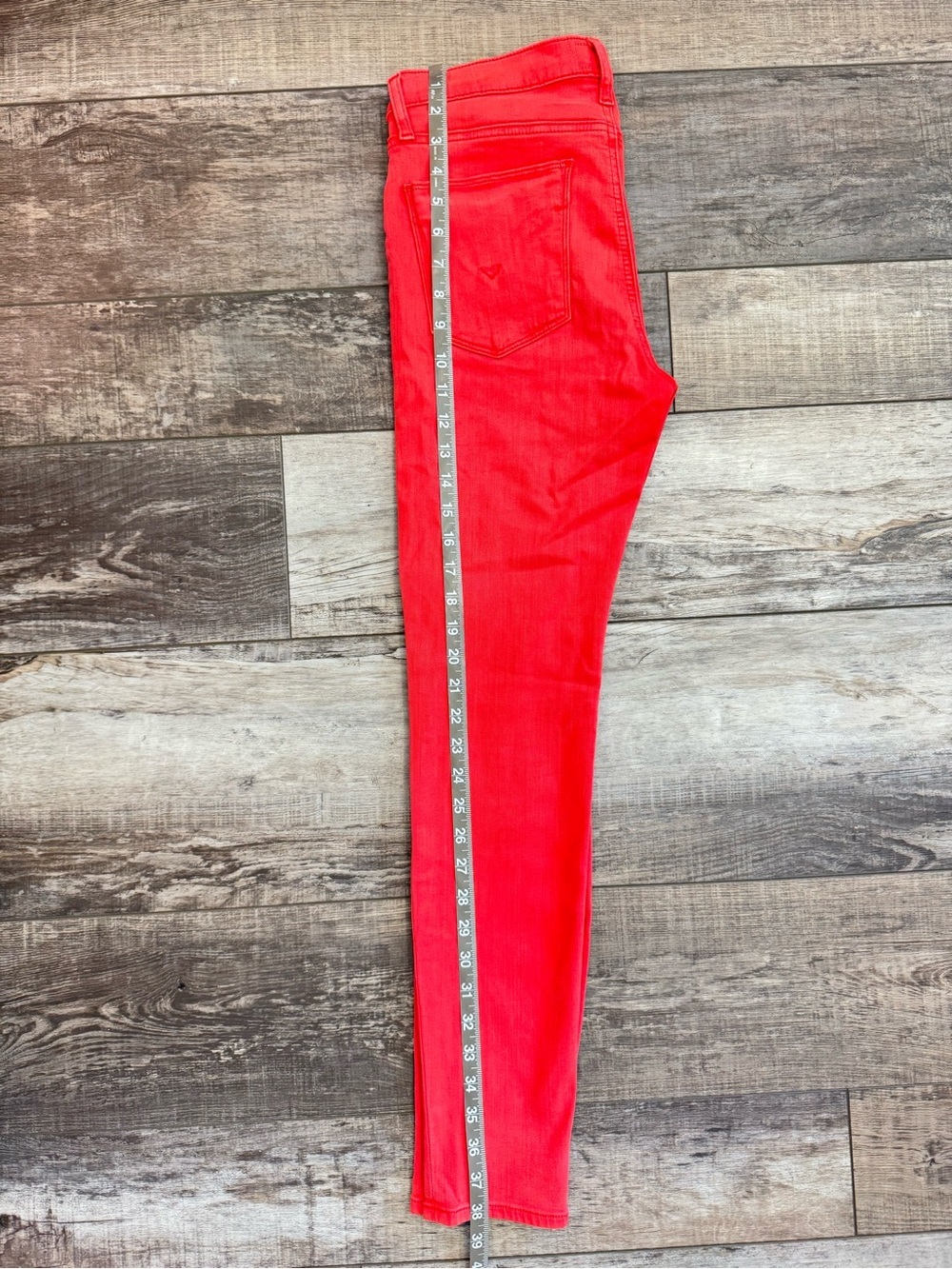 Hudson Jeans Women’s Coral-Red Super Skinny Jeans Sz 29 - Picture 9 of 9